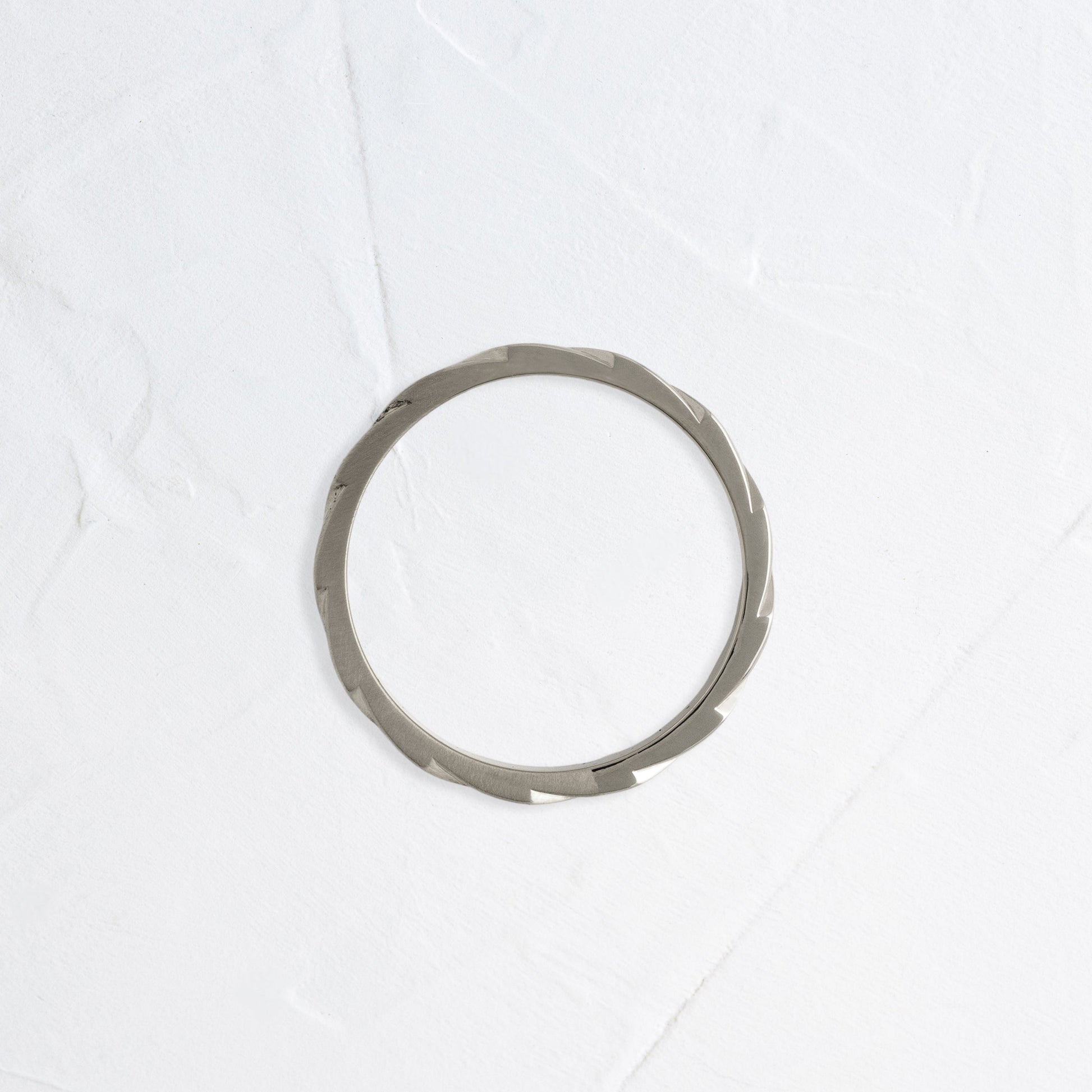 Woven Pattern- Men's Wedding BandWoven Pattern- Men's Wedding Band - Detail view